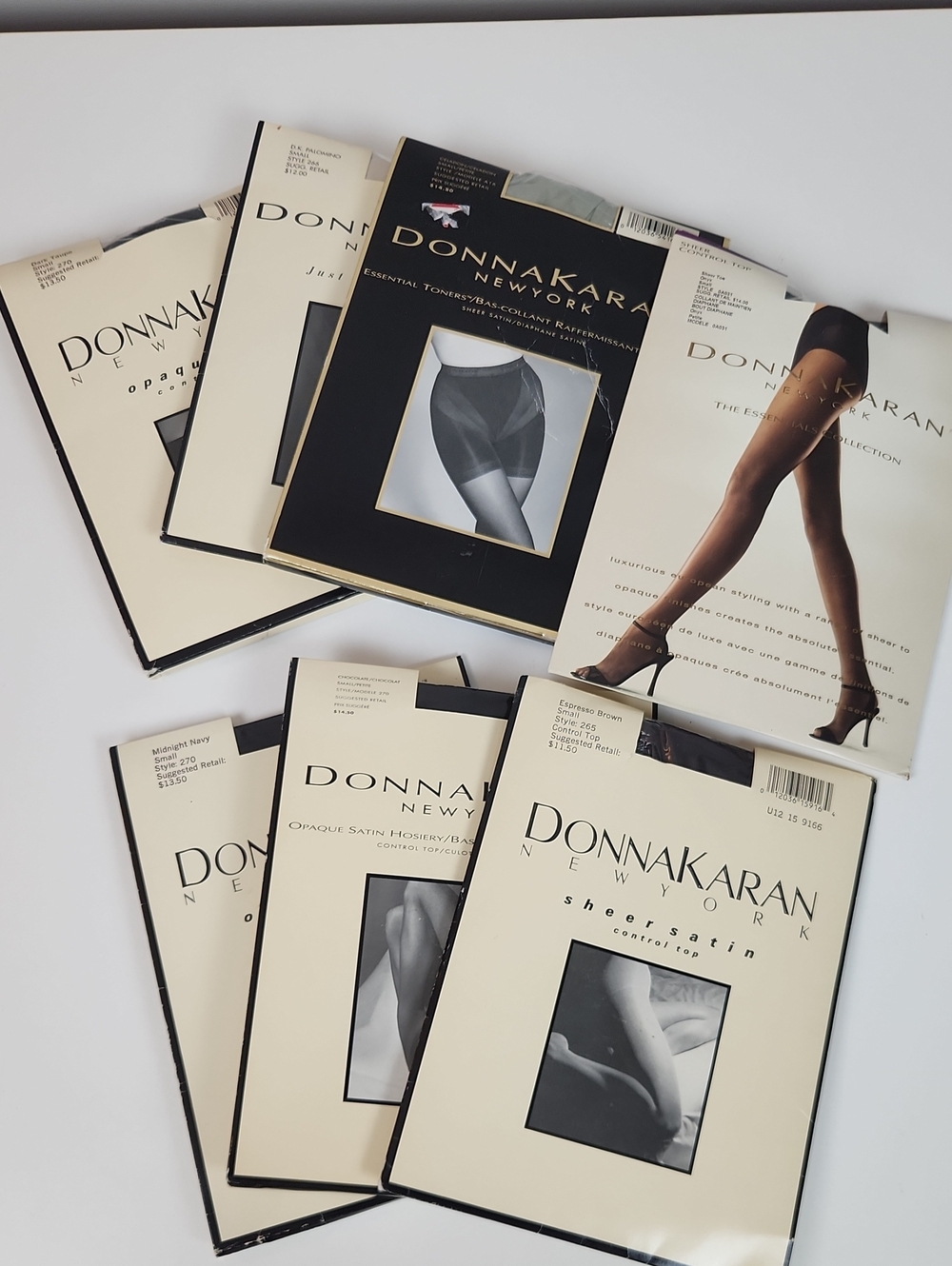 Vintage 90s Donna Karan Nylons Tights Hoisery Size Small